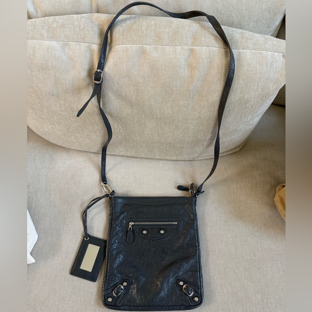 Balenciaga Crossbody Bag with Silver Accents
